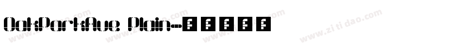 OakParkAve Plain字体转换